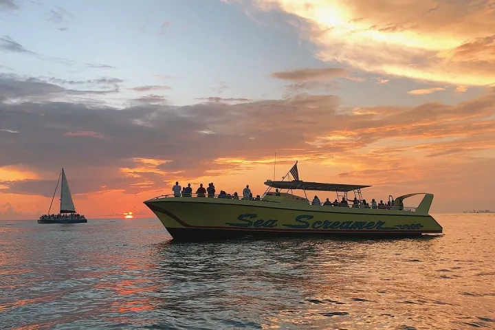 a close up of a boat in the water