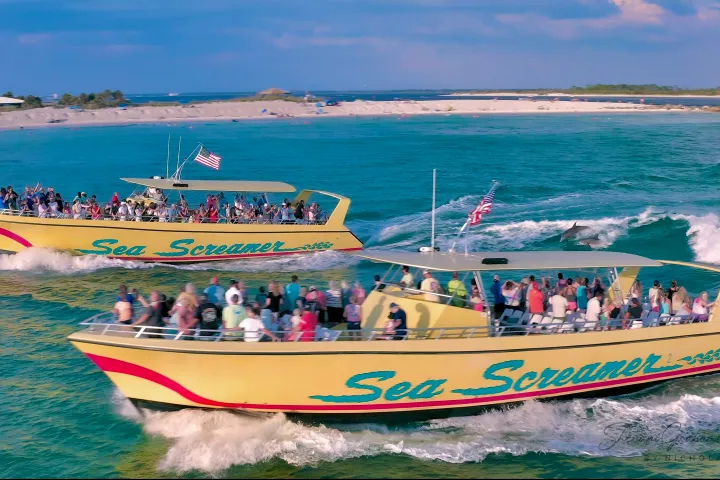 a small boat in a body of water